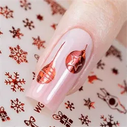 Rød jul klistermærker, WG444, GNB